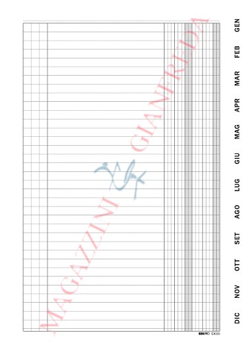 SCADENZARIO A4 GENNAIO - DICEMBRE E4029